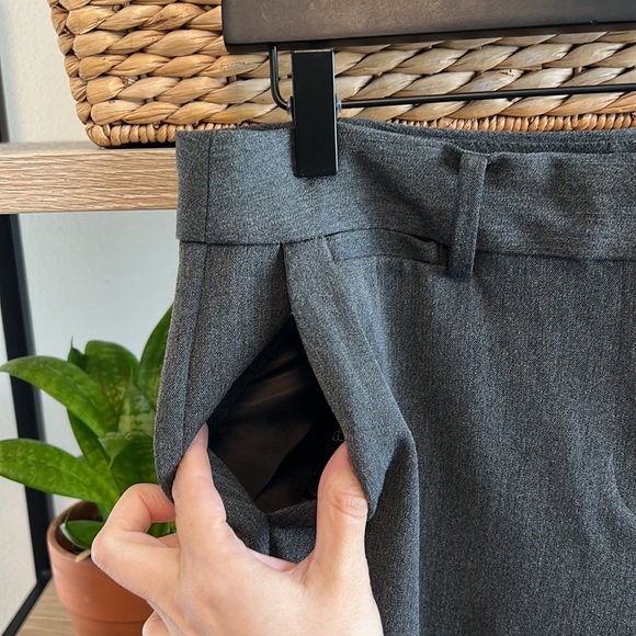 Talbots Barley Boot Mid-Rise Twill Charcoal Gray Dress Pant Trouser, 10 - Picture 3 of 9